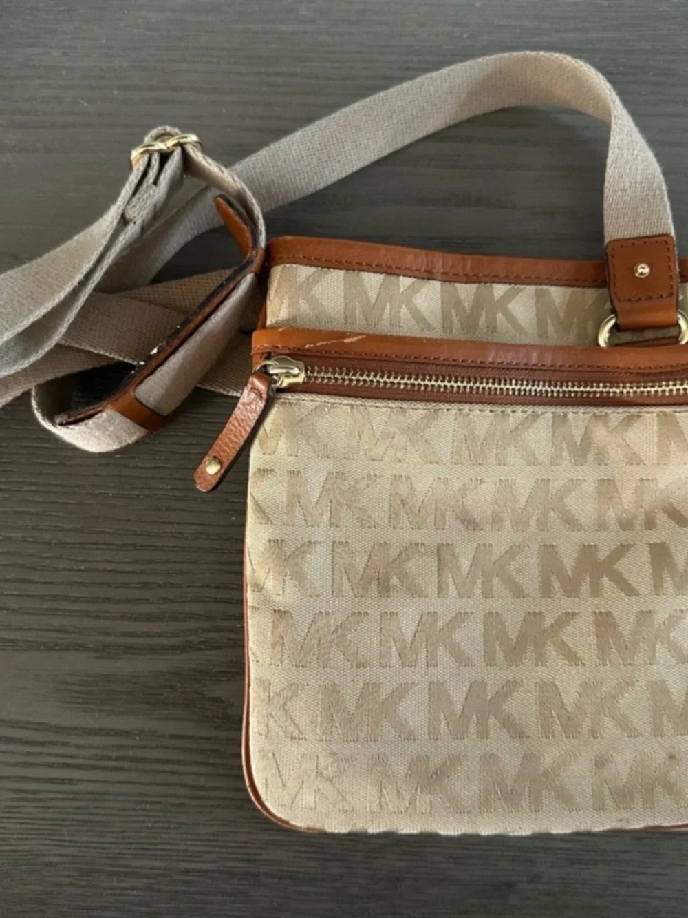 Michael Kors Crossbody Bag‎ Brown Tan